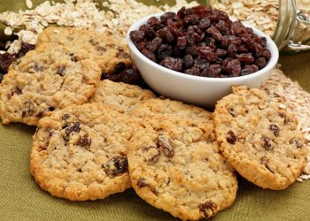 Galletas de avena con pasas y nueces